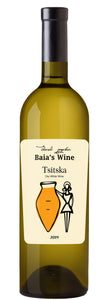 Baia's Wein Tsitska, trockener Weißwein, 2019