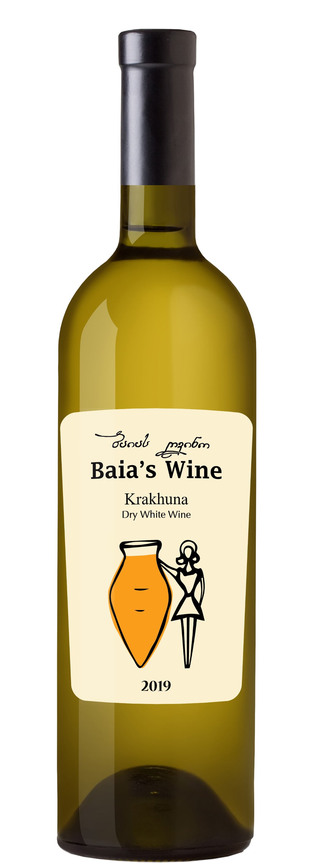 Baia's Wine, Krakhuna, dry white wine, 2019