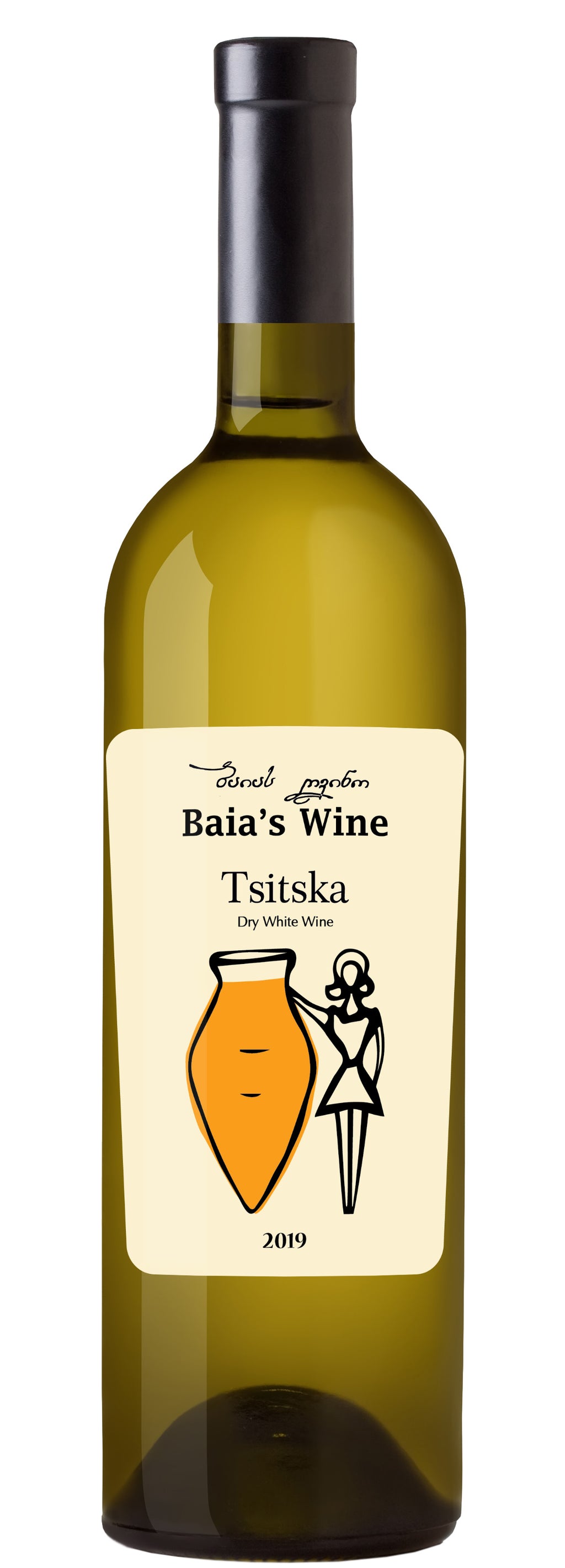 Baia's Wine Tsitska, dry white wine, 2019